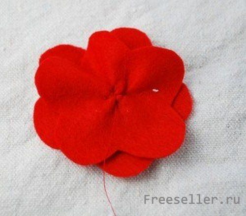 Как сделать розочку из ткани своими руками.