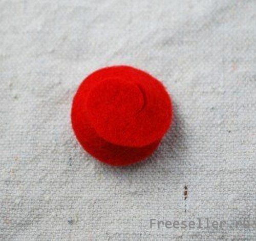 Как сделать розочку из ткани своими руками.