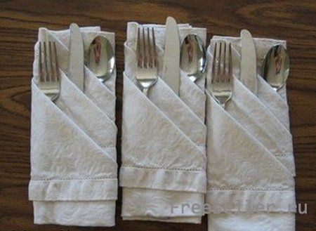 Как правильно складывать столовые приборы