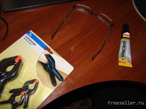 Ремонт оправы очков своими руками