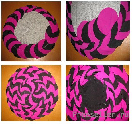 Прикроватный коврик из кружков