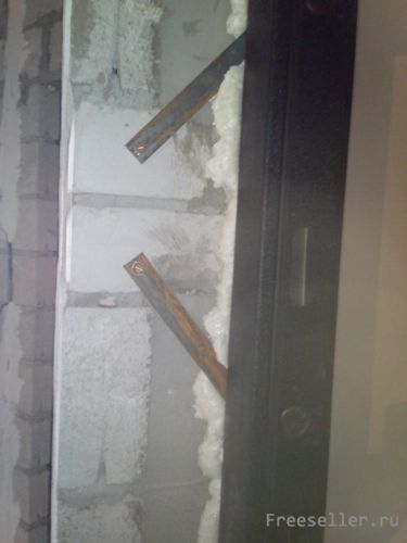 Установка входной металлической двери своими руками с обваркой проема