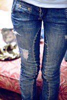 Как сделать драные джинсы
