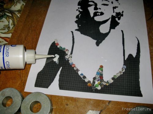 Витраж из конфетти