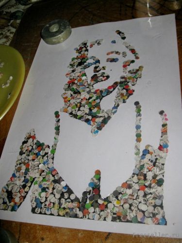 Витраж из конфетти