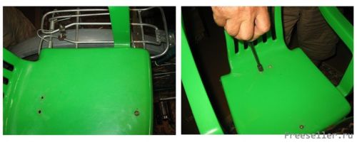 Самодельное детское велосипедное кресло - процесс изготовления