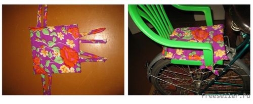 Самодельное детское велосипедное кресло