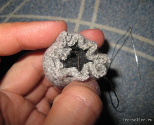 Самодельные меховые тапки для стула