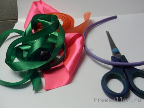 Материалы для изготовления атласного ободка