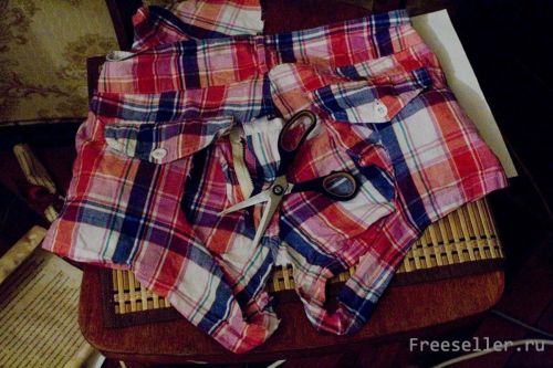 Изготовление топа из шорт