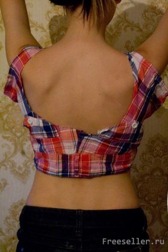 Топик из шорт своими руками