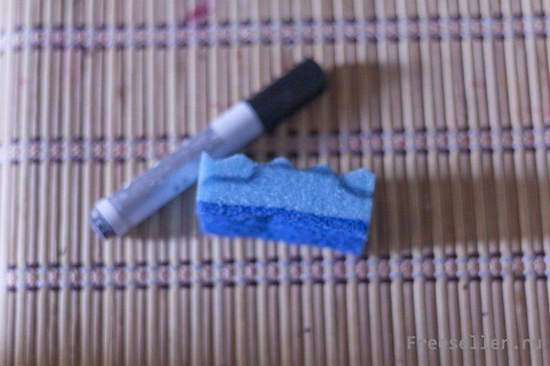 Изготовление машинки из губки для мытья посуды.