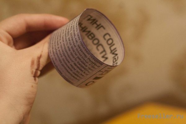 Как сделать цветок из газеты