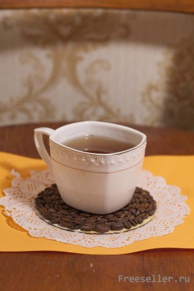 Самодельные подставки для чашки из CD дисков