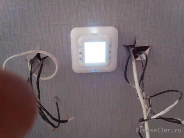 Установка терморегулятора для теплого пола своими руками