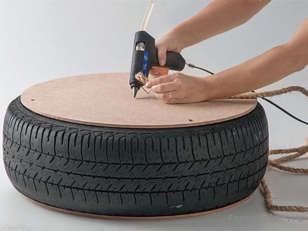 Изготовление тахты из шин своими руками
