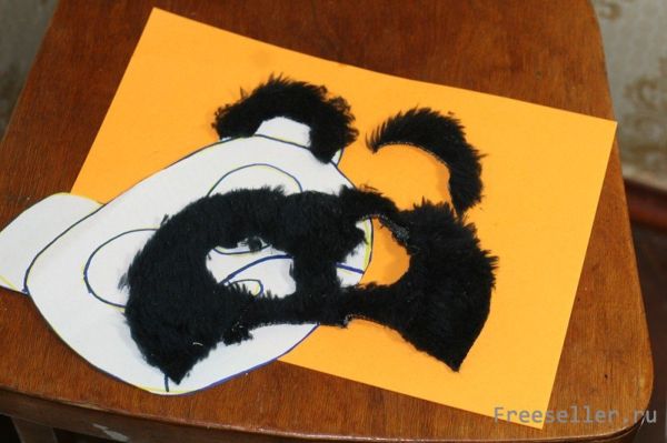 Изготовление фактурной маски медведя