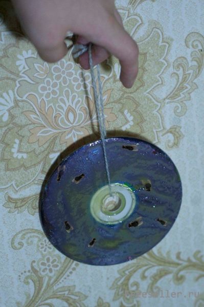 Самодельная ловушка для мух из CD диска