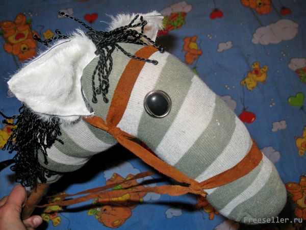 Лошадка на палке своими руками