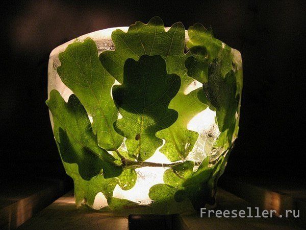 Самодельные Ледяные подсвечники