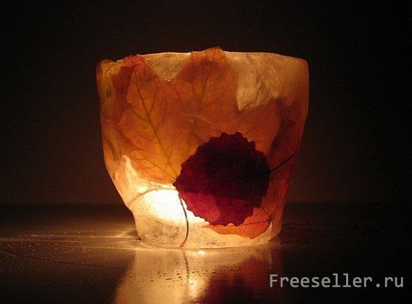 Самодельные Ледяные подсвечники