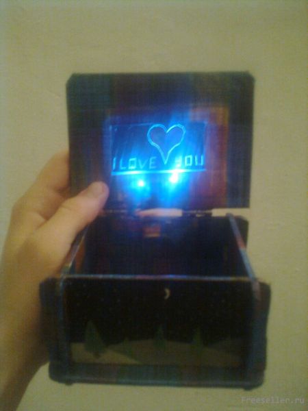 Самодельная шкатулка с подсветкой