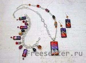 Ювелирный комплект «Осенний Пожар» своими руками