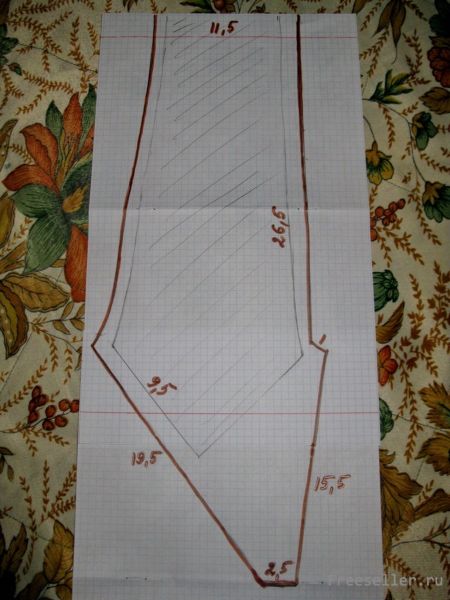 Нарядный галстук для мальчика (2-6 лет) своими руками