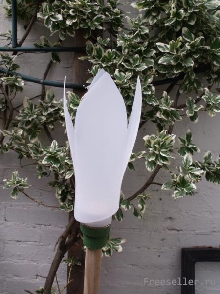 Самодельный свечной светильник из пластиковой бутылки