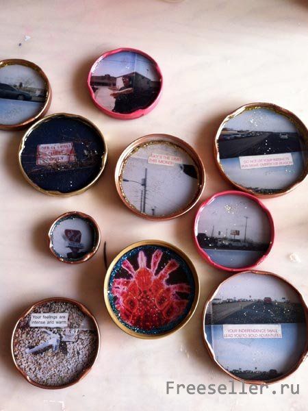 Самодельные фото магниты на холодильник