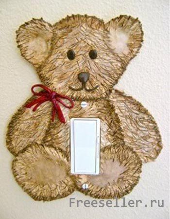 Самодельный выключатель в виде мишки