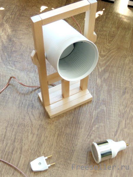 Светильник из оловянной банки своими руками