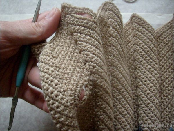 Вязание зубчатого шарфа своими руками