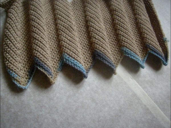 Вязание зубчатого шарфа своими руками