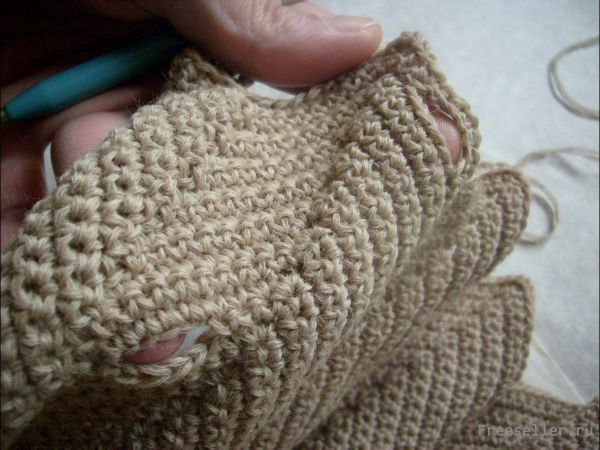 Вязание зубчатого шарфа своими руками