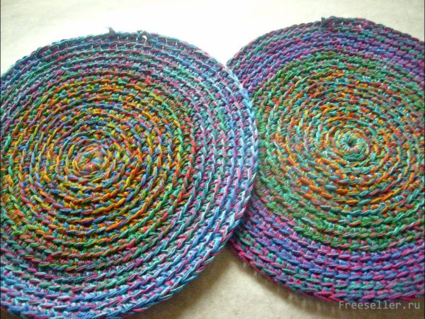 Вяжем пёструю шкатулку-сумочку