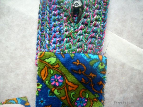 Вяжем пёструю шкатулку-сумочку