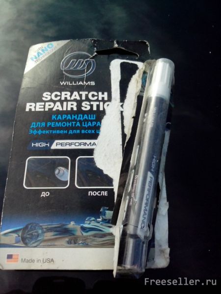 Карандаш для ремонта царапин на кузове автомобиля