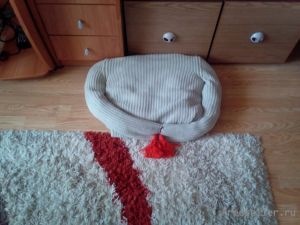 Кроватка для кошки из свитера