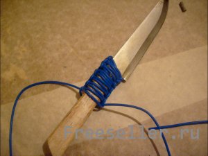 Ремонтируем нож - оплетаем рукоятку