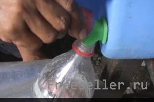 Светильник из пластиковой бутылки работающий на солнечном свете