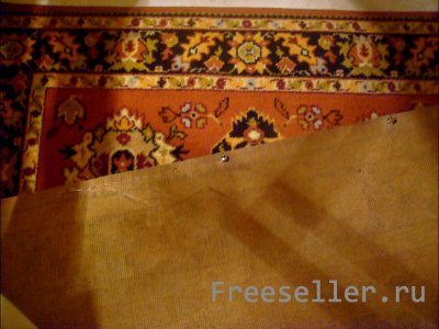 Укрепляем край ковра леской своими руками