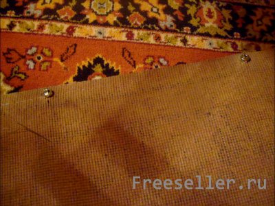 Укрепляем край ковра леской своими руками