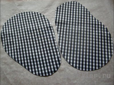 Кроим и обрабатываем подкладку. ридикюля