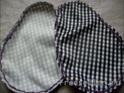 Кроим и обрабатываем подкладку. ридикюля