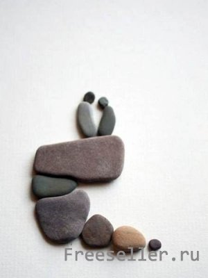Картины из морских камешков