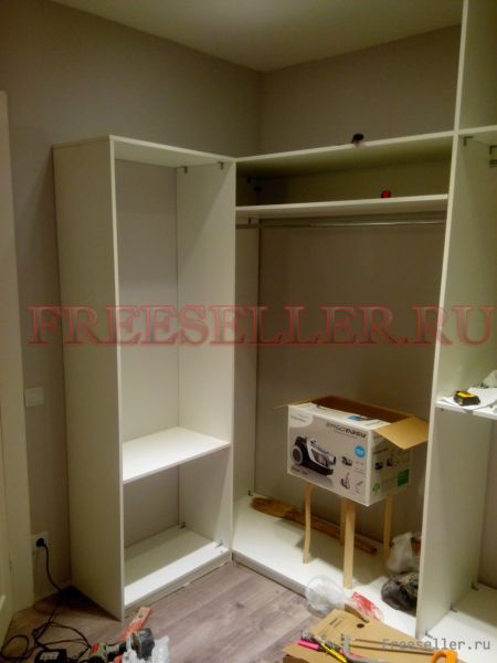 Изготовление и сборка гардеробной своими руками.