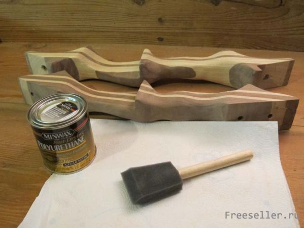 Как сделать лук из лыж - финишная отделка рукоятки