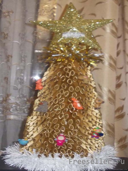 Как сделать елку из макарон