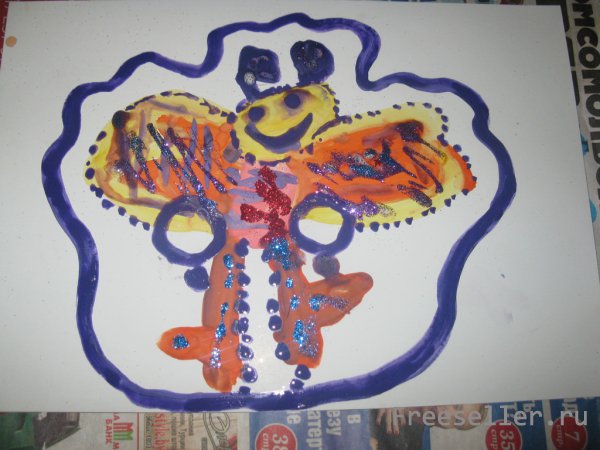 Детская новогодняя маска своими руками